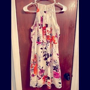Floral halter dress